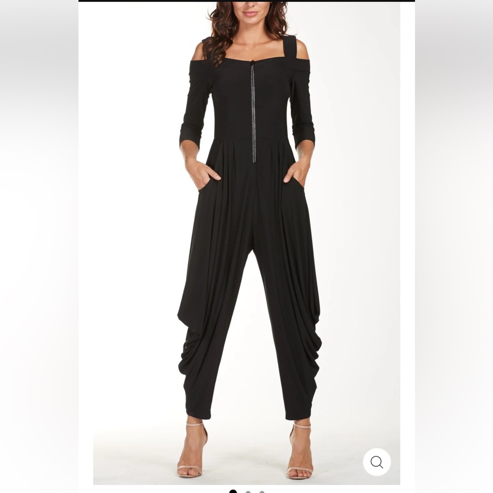 Frank Lyman - Black Knit Jumpsuit 176080 size 12.